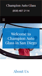 Mobile Screenshot of championautoglass.info