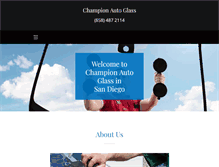 Tablet Screenshot of championautoglass.info